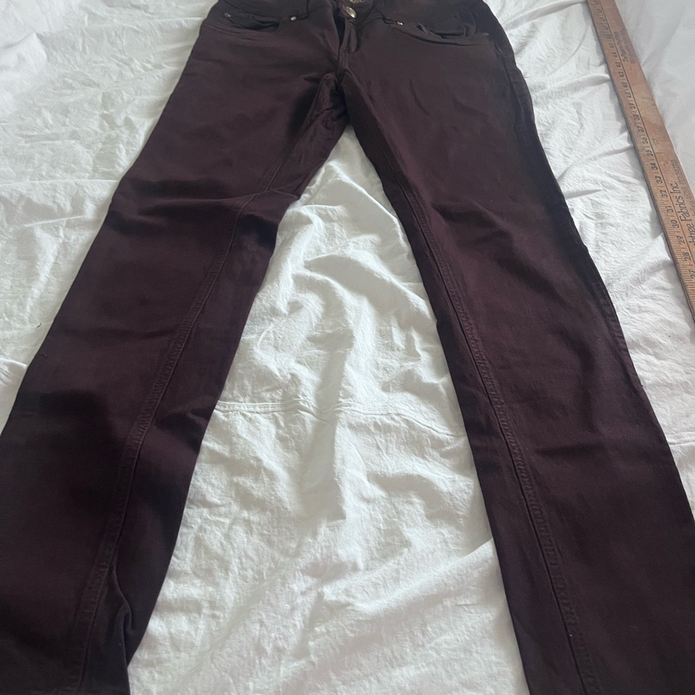 Women's Straight Leg Pants in Dark Brown